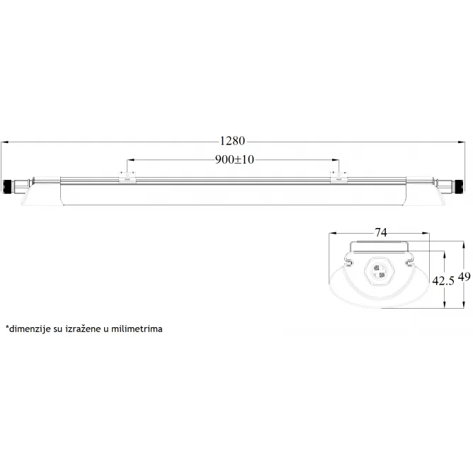 VODODIHT LED SLIM BELI LG236A 36W 6500K — slika 4