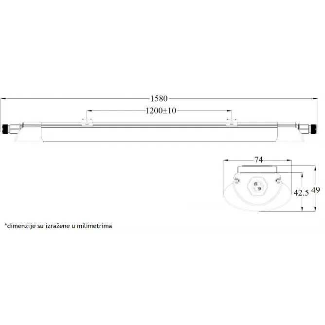 VODODIHT LED SLIM BELI LG258A 45W — slika 4