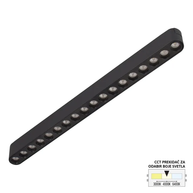 LED magnetna svetiljka CCT ULTRA SLIM FMS2001-18 BK
