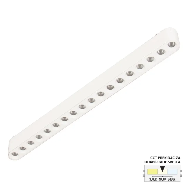 LED magnetna svetiljka CCT ULTRA SLIM FMS2001-18 WH