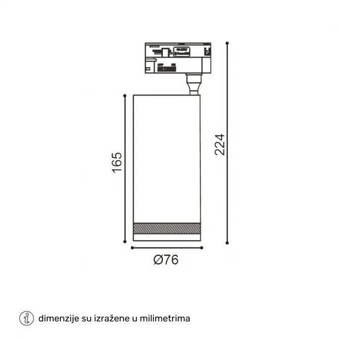 ŠINSKI LED REFLEKTOR OPS-T6230 30W CCT CRNI TROSTEPENI — slika 2