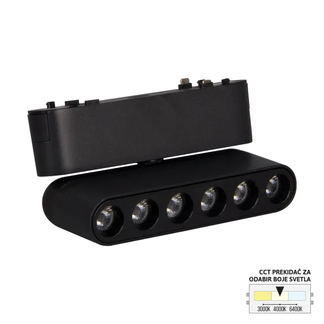 LED magnetna svetiljka CCT ULTRA SLIM FMS2101-6 BK