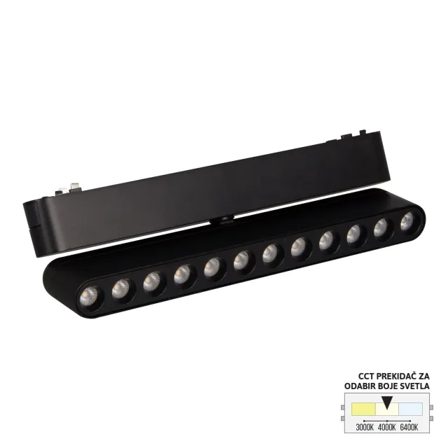 LED magnetna svetiljka CCT ULTRA SLIM FMS2101-12 BK