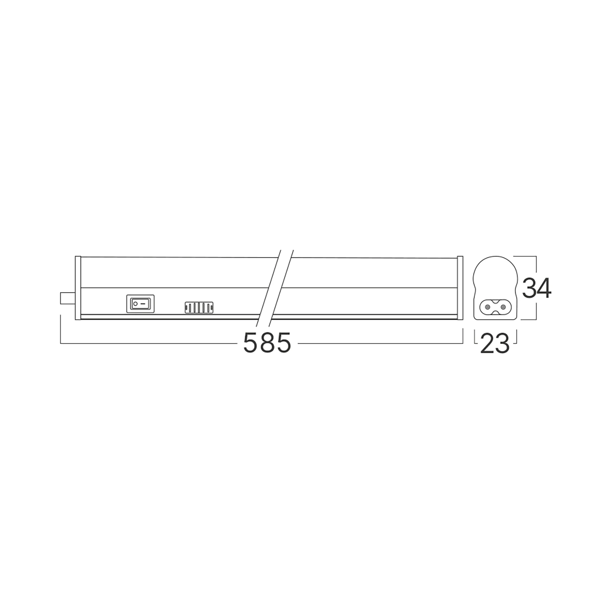 LED LINIJSKA SVETILJKA OKRUGLA 8W BELI CCT — slika 5