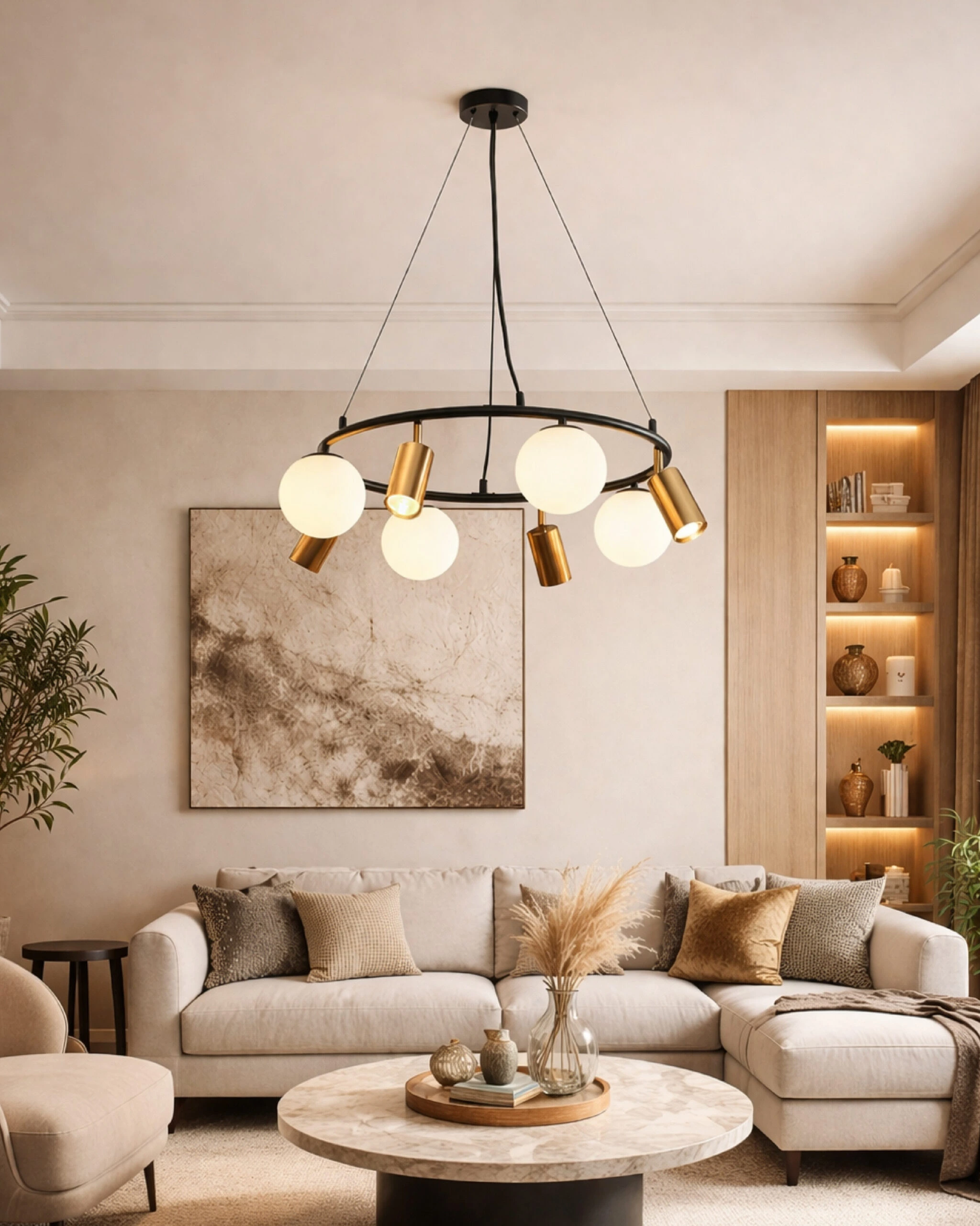 Viseća lampa FG155-8V BK+SG — slika 2