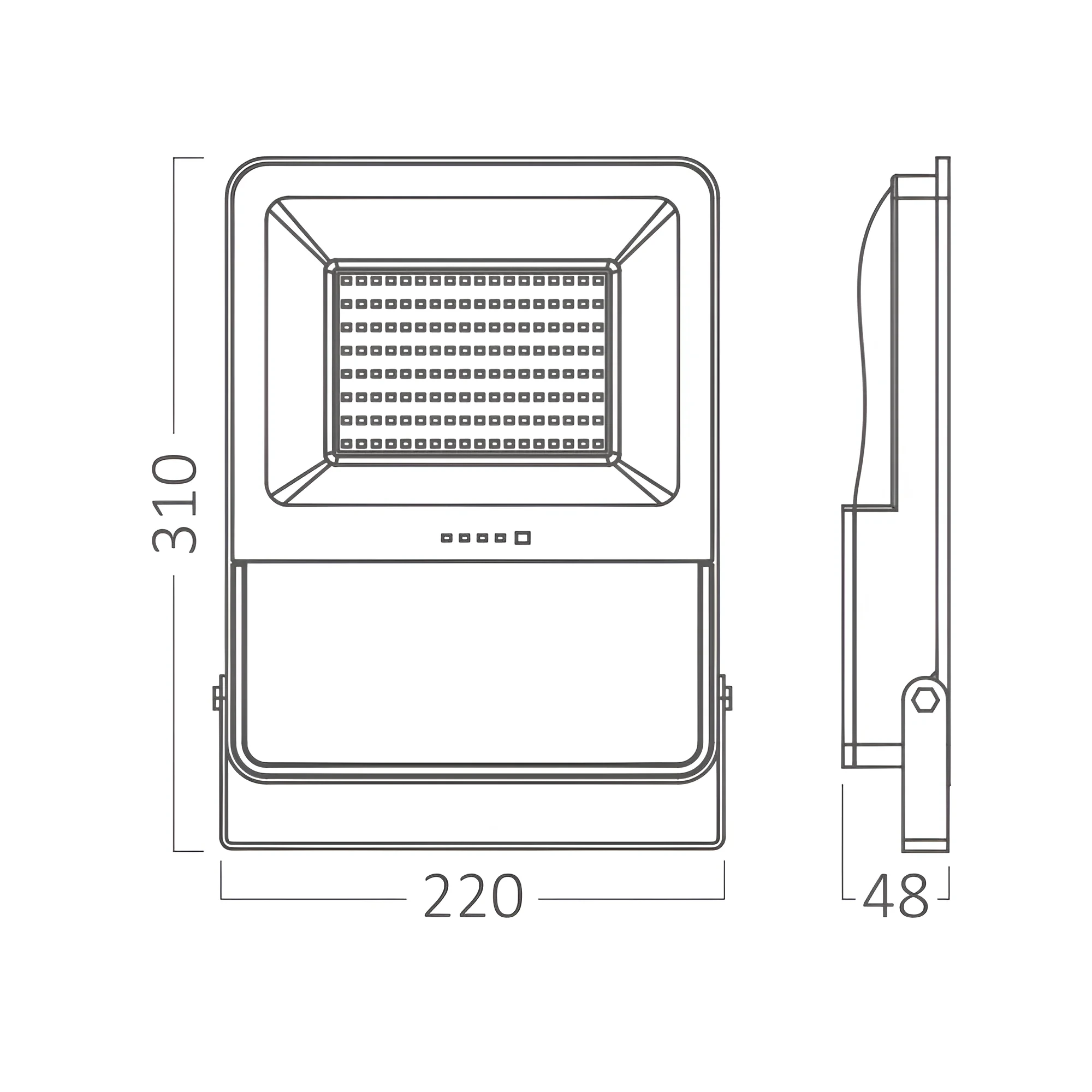SOLARNI LED REFLEKTOR 50W CCT DALJINSKI IP65 — slika 8
