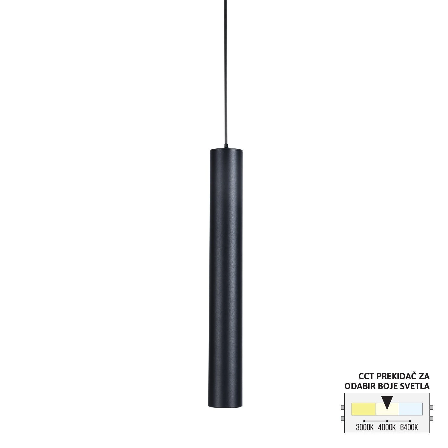 LED magnetna visilica CCT ULTRA SLIM FMS4001-5 BK — slika 2