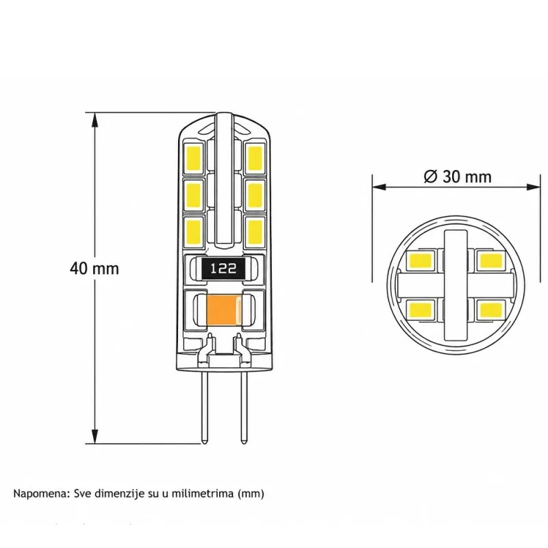 LED SIJALICA G4 (LUNA 118/121) — slika 2