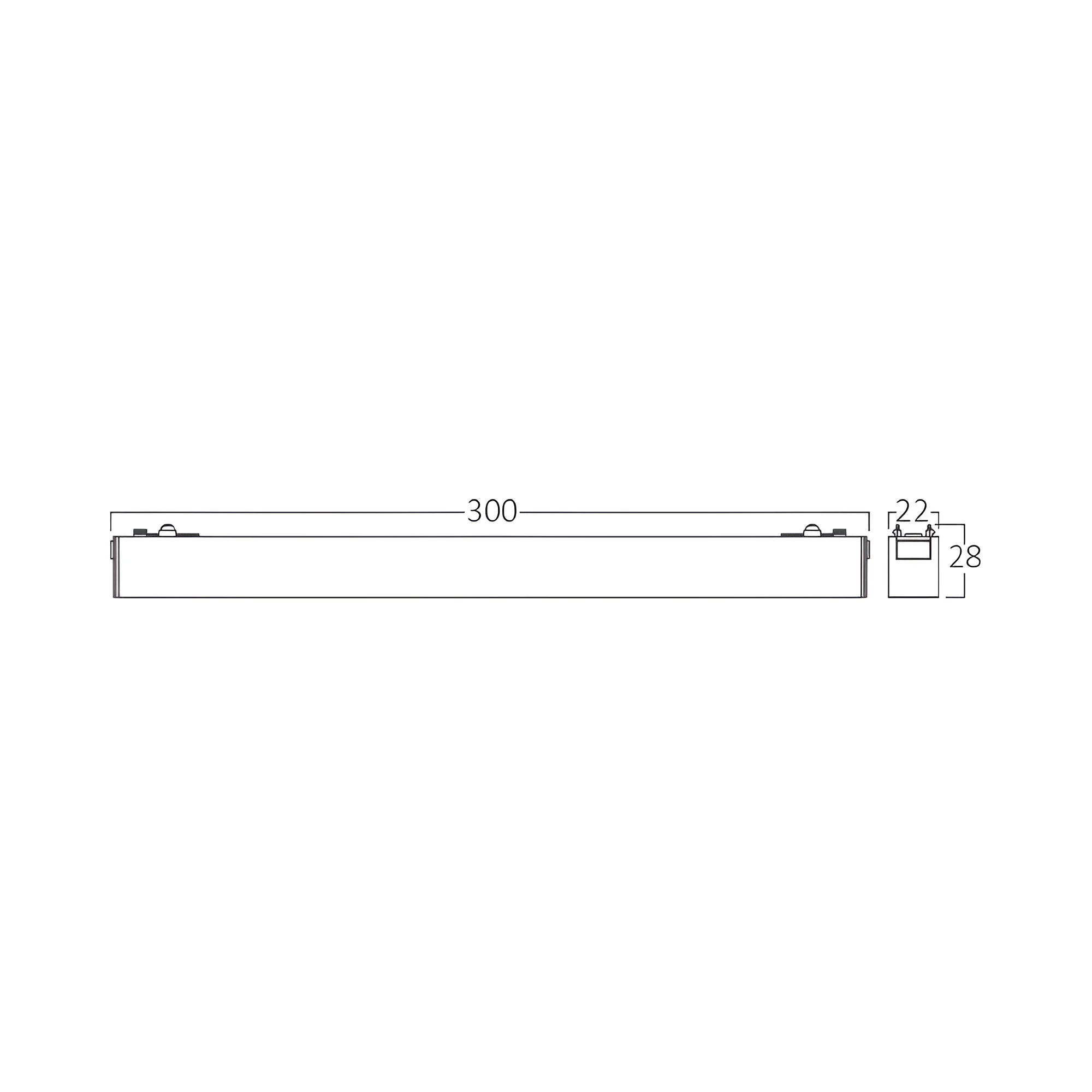 MAGNETNA LINEARNA SVETILJKA 10W CRNI CCT 48VDC — slika 6