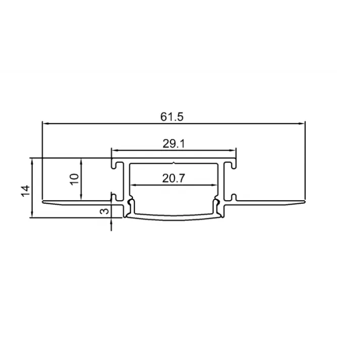 LED PROFIL LL-ALP071 KOMPLET SIVI — slika 2