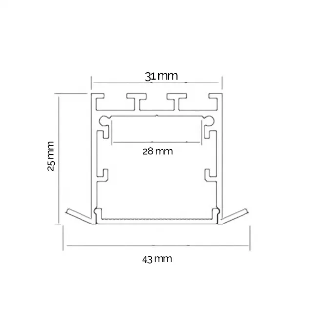 LED PROFIL LL-ALP017-R KOMPLET SIVI TR — slika 2