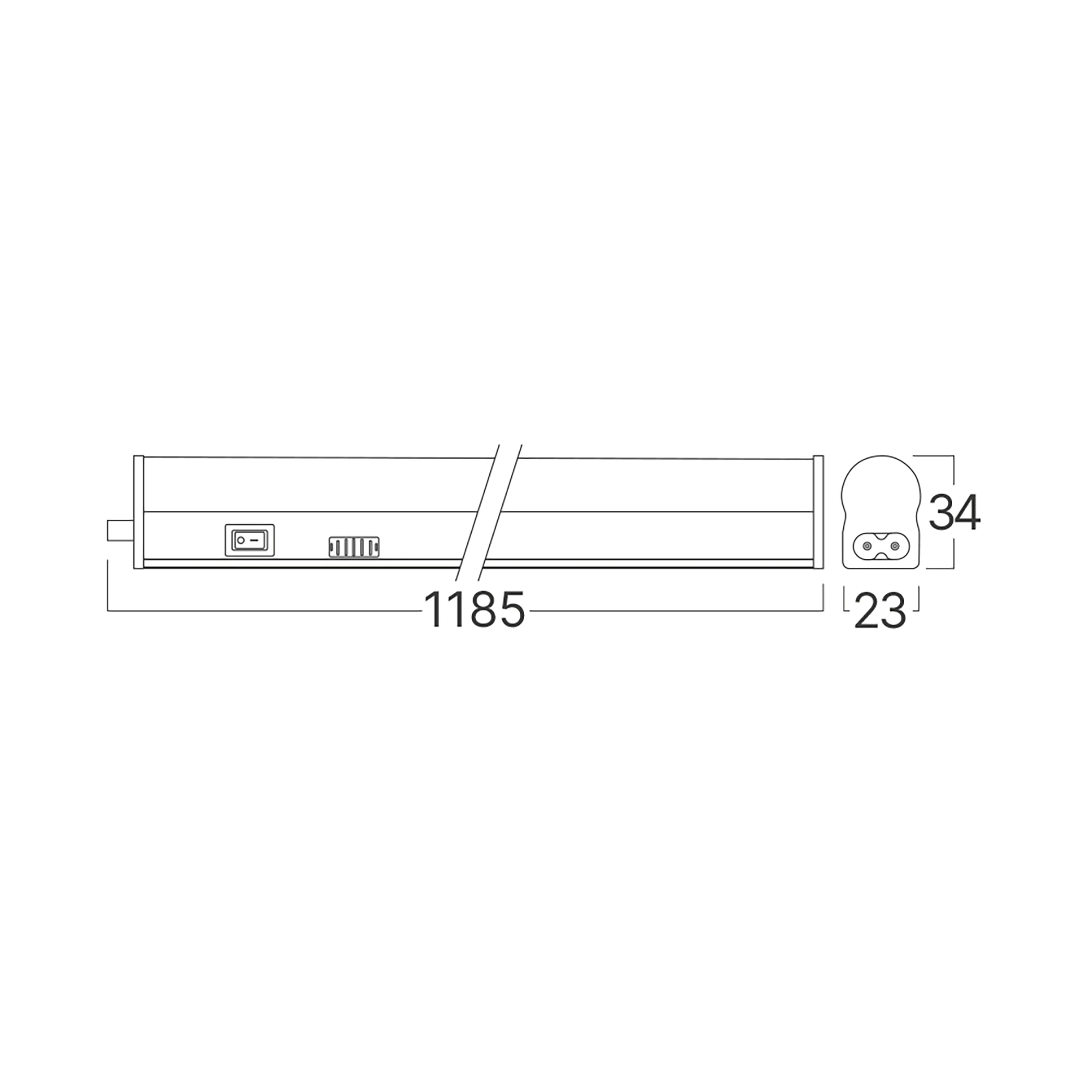 LED LINIJSKA SVETILJKA OKRUGLA 16W BELI CCT — slika 5