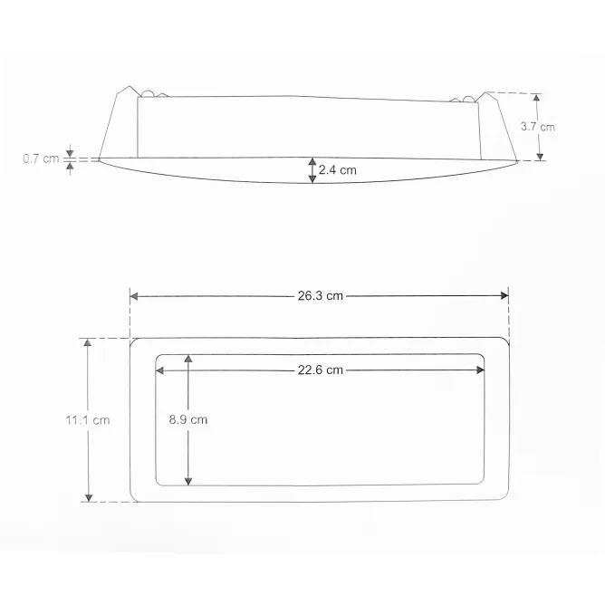PLASTIČNI RAM ZA PANIK LAMPU GR 9 — slika 4