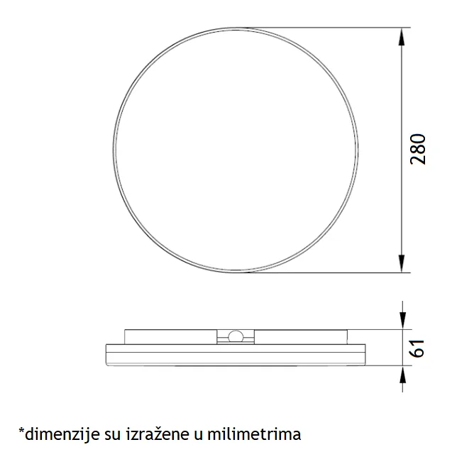 LED PLAFONJERA LE511 PANIK 18W/1W 4000K IP 65 — slika 5
