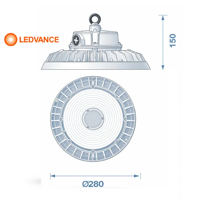 LED REFLEKTOR HB E200W ML 840 90° 4000K IP65 — slika 3