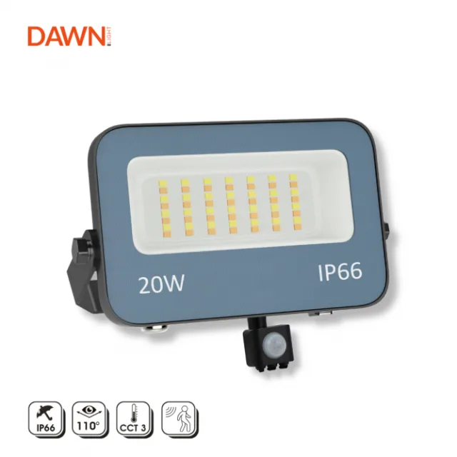 GN-FL913S-20W CCT DAWN LED REFLEKTOR SENZOR 1600lm 110° IP66