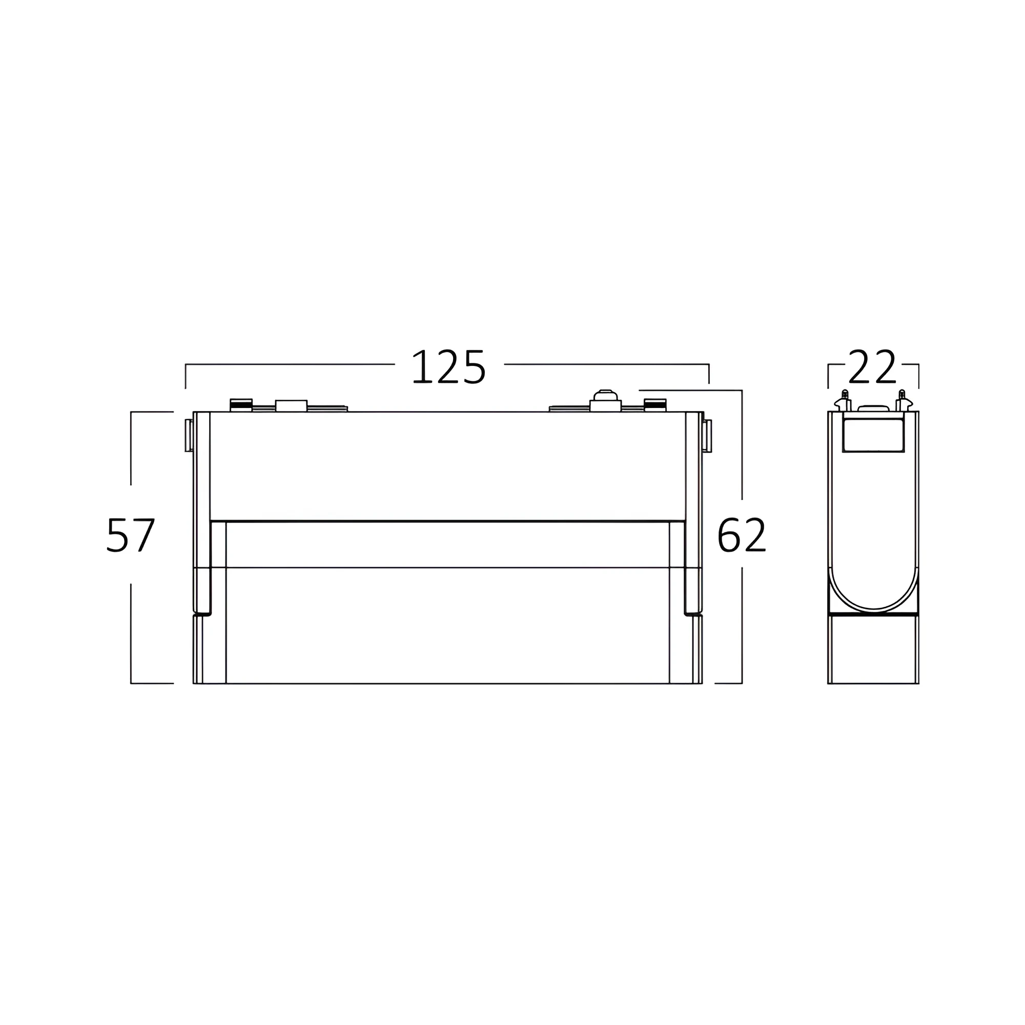 MAGNETNI ZIDNI OSVETLJIVAC 6W CRNI CCT 48VDC — slika 4