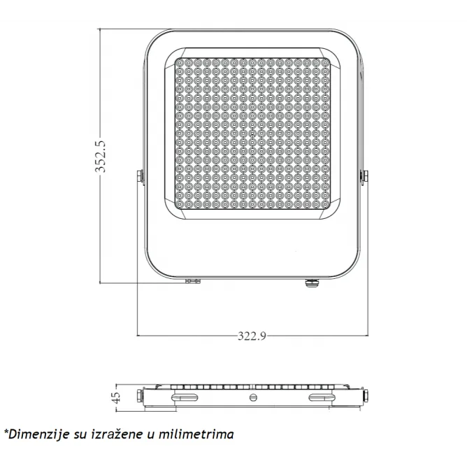 LED REFLEKTOR IK03 300W 6500K — slika 2