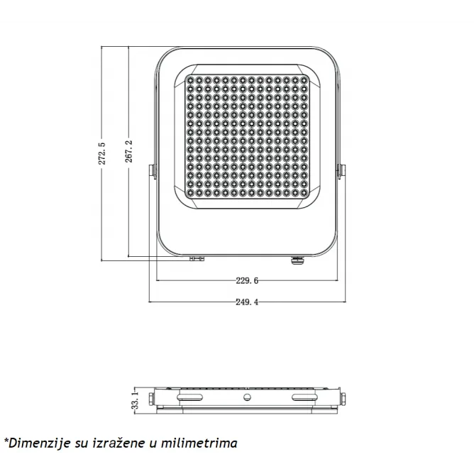 LED REFLEKTOR IK03 150W 6500K — slika 2