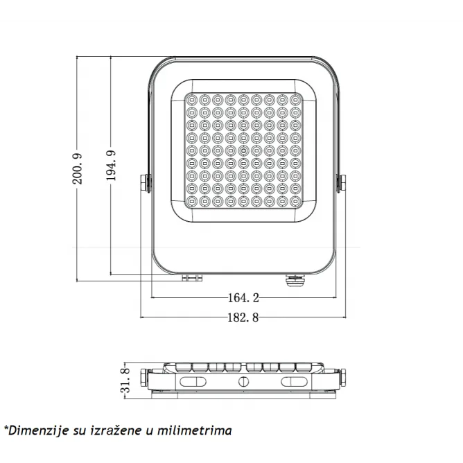 LED REFLEKTOR IK03 50W 6500K — slika 2