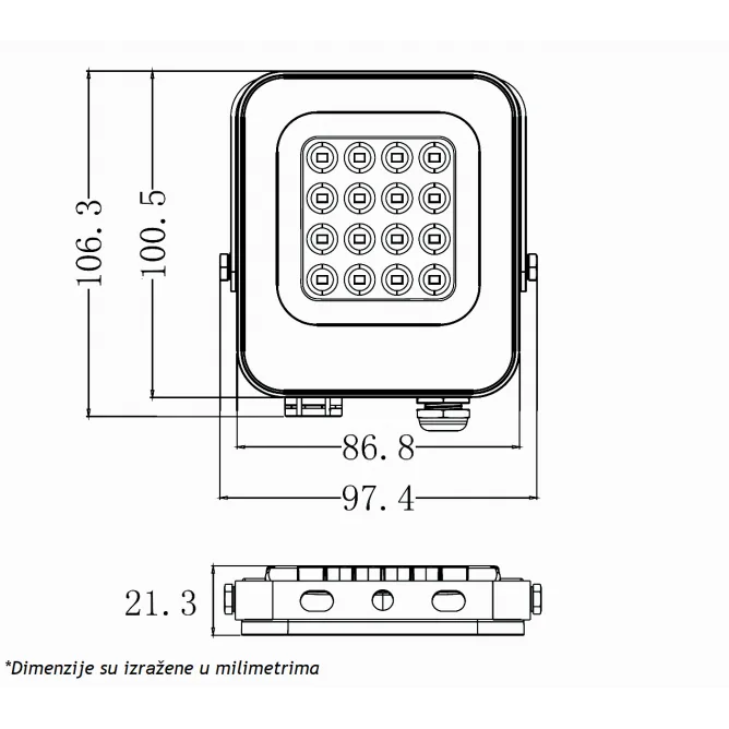 LED REFLEKTOR IK03 10W 6500K — slika 2