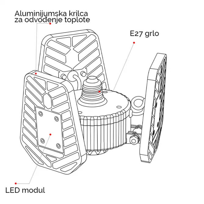 LED REFLEKTOR BR-FL60W-03Q 4000K — slika 5