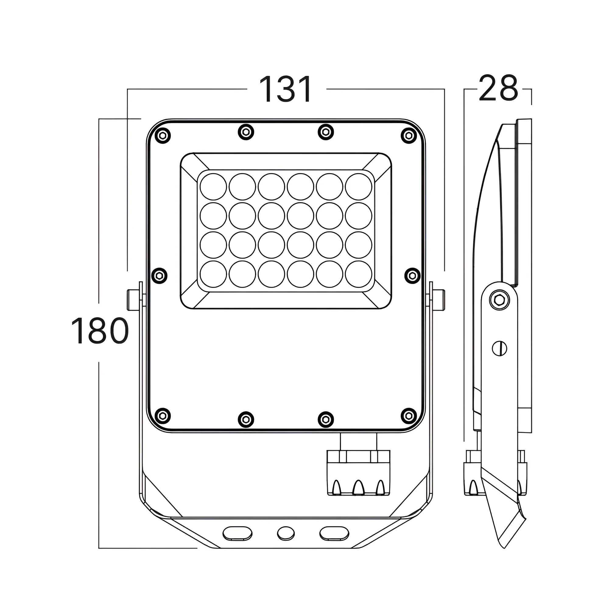 LED REFLEKTOR 20W SIVI CCT IP65 — slika 6