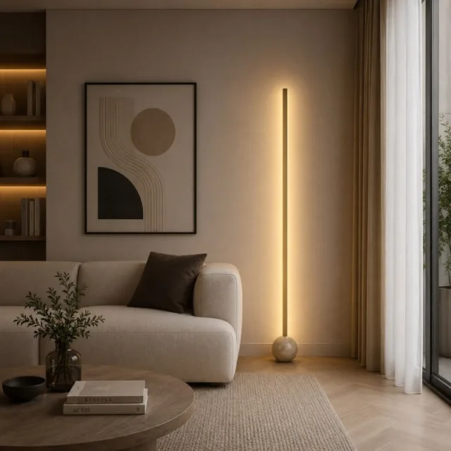 SOLEA 167 PODNA LAMPA 30W CCT ZLATO/BELA