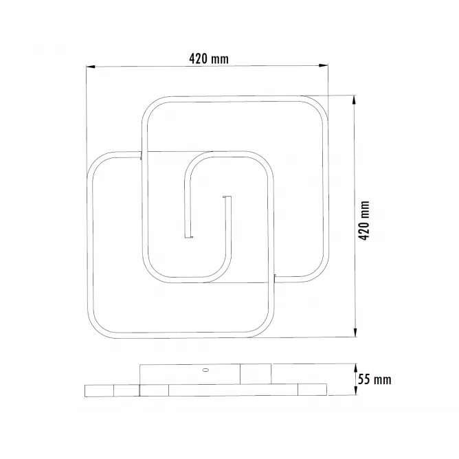 VESTA 633 PLAFONSKA SVETILJKA 40W 3000/4000/5700K BELA — slika 3
