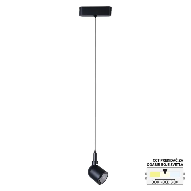 LED magnetna visilica CCT ULTRA SLIM FMS4002-7 BK