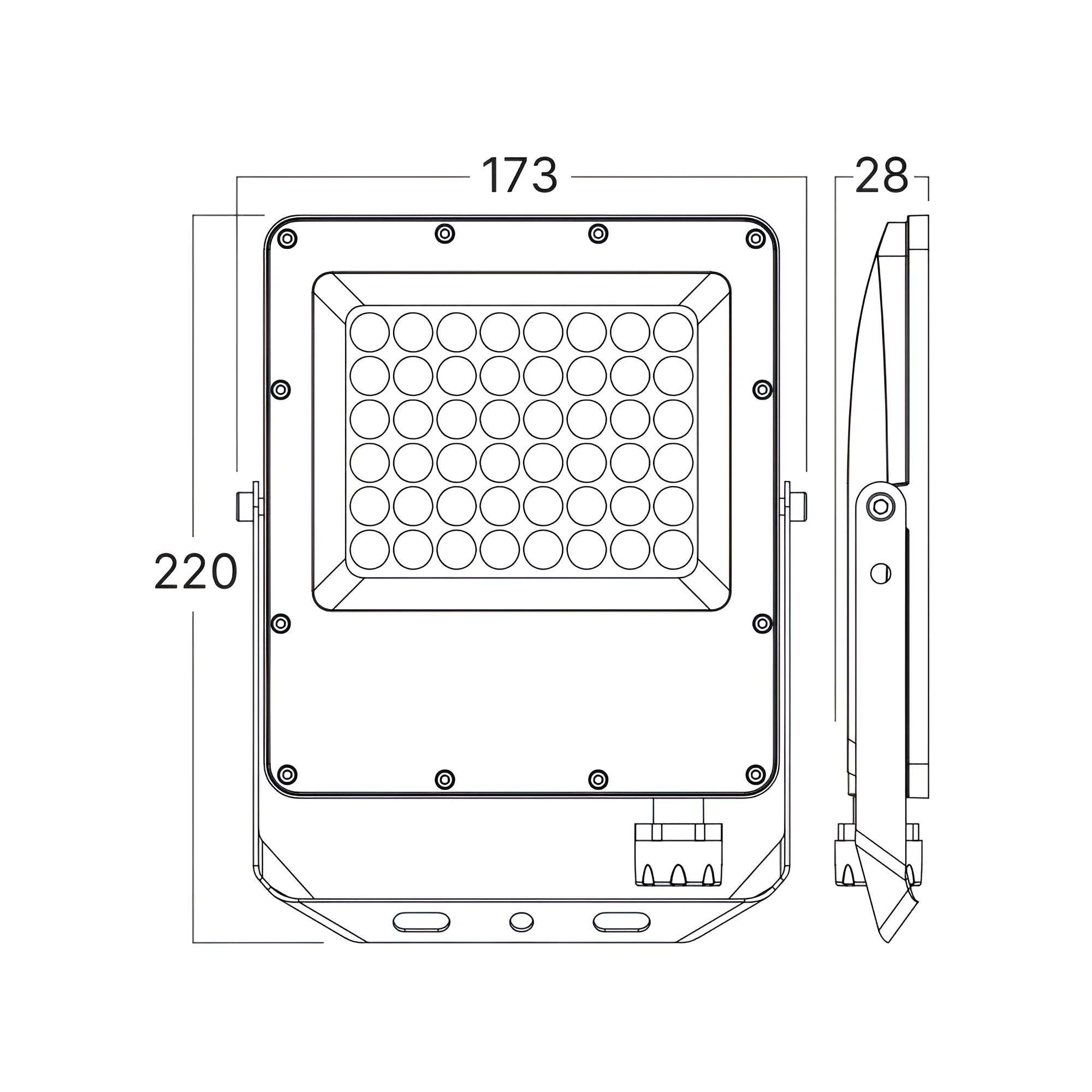 LED REFLEKTOR 50W SIVI CCT IP65 — slika 6