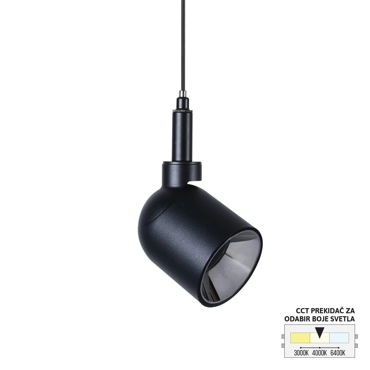 LED magnetna visilica CCT ULTRA SLIM FMS4002-7 BK — slika 2