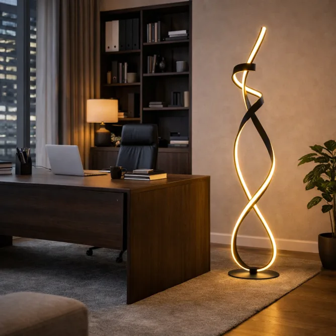 SOLEA 136 PODNA LAMPA 36W 3000K CRNA — slika 3