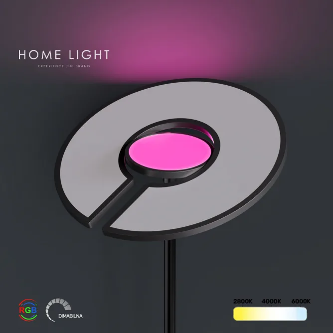 PODNA LAMPA LT400CR 40W+8W RGB/CCT DIMABILNA CRNA — slika 3