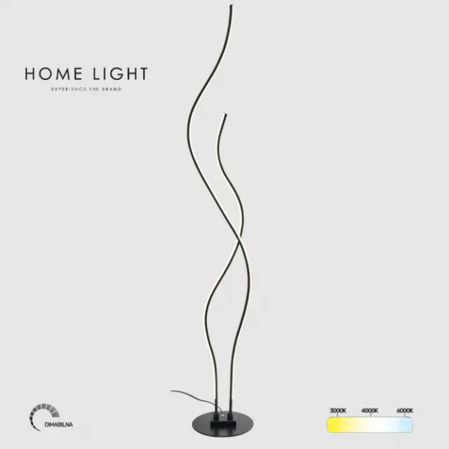 SOLEA 150 PODNA LAMPA 42W CCT CRNA DIMABILNA