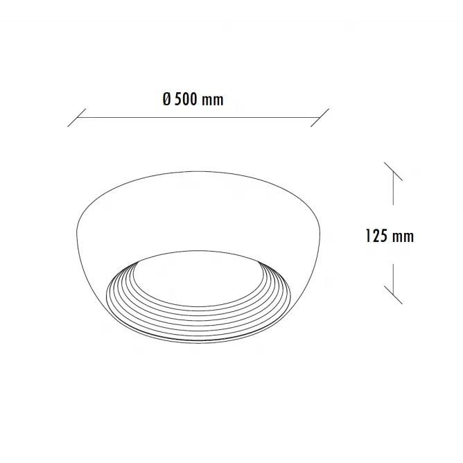 VESTA 625 PLAFONSKA SVETILJKA 40W 3000K CRNA/ZLATO — slika 3