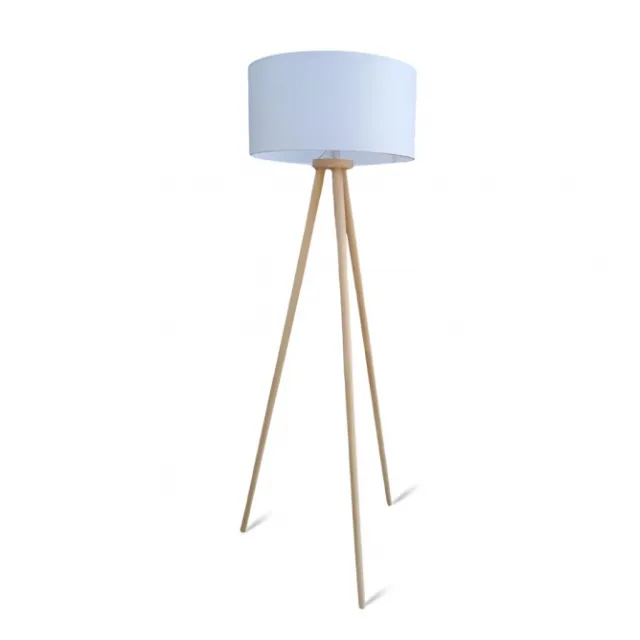 PODNA LAMPA TRONOŽAC 607042 DRVO-BELA