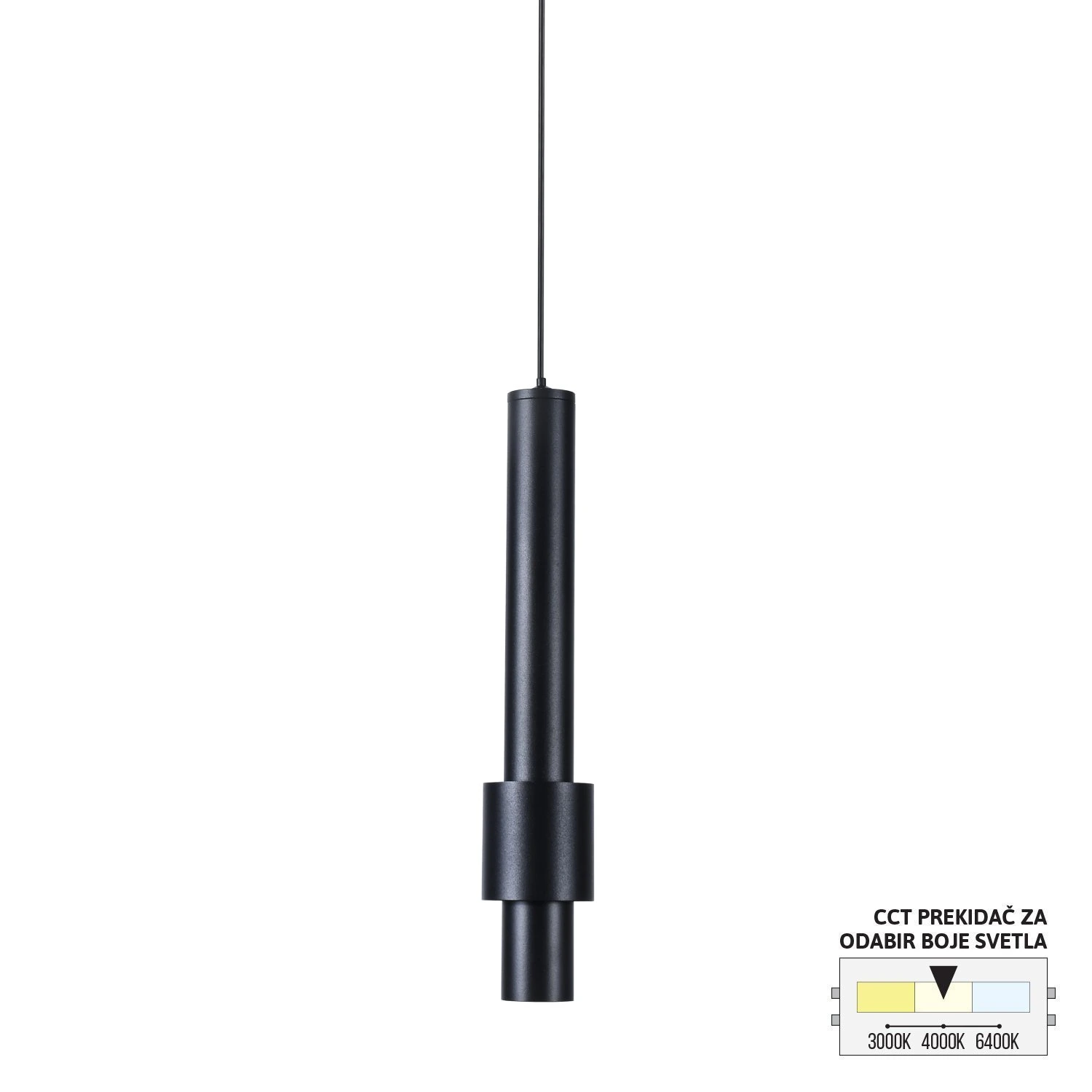 LED magnetna visilica CCT ULTRA SLIM FMS4005-7 BK — slika 2