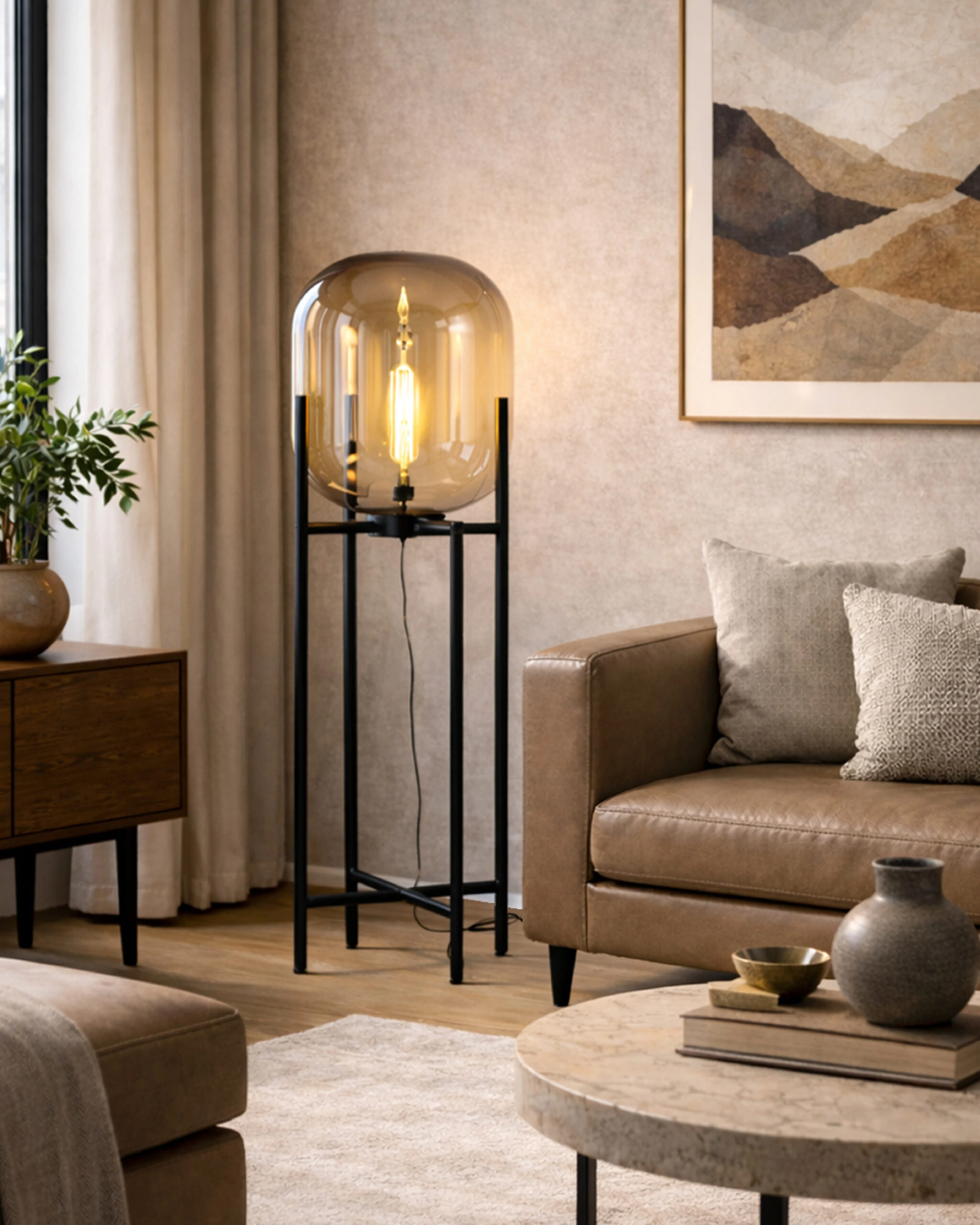 Podna lampa F7270-1FL AMBER — slika 3