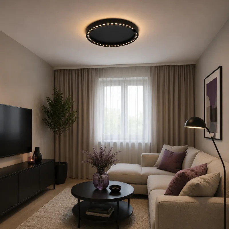 VESTA 545 PLAFONSKA SVETILJKA 28W 3000K CRNA (Ø 400) — slika 2
