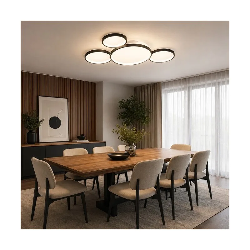 VESTA 372 PLAFONSKA SVETILJKA LED 60W 3000K CRNA — slika 2
