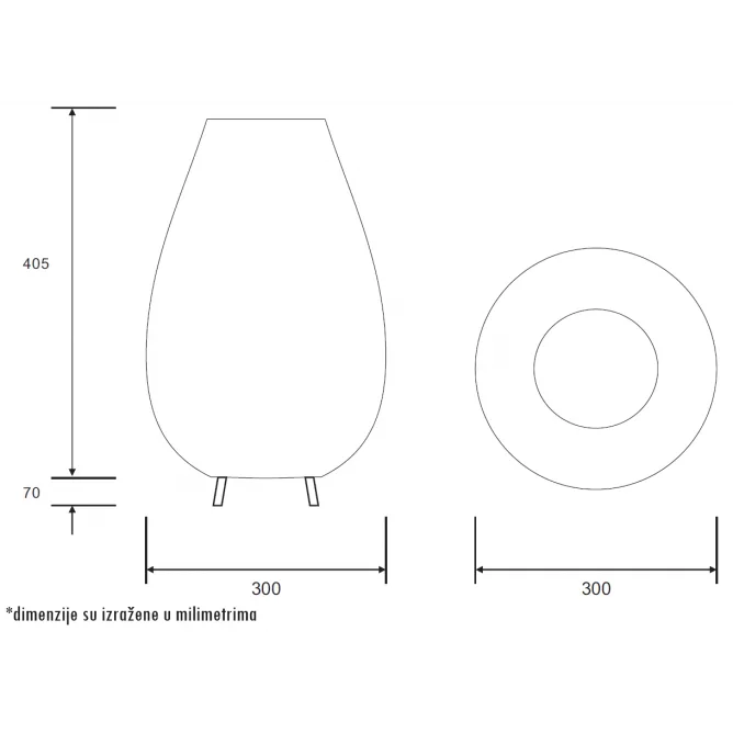 LUNA 289 PODNA LAMPA 8W 3000K — slika 5