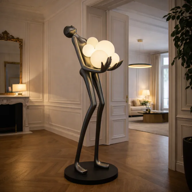 BELORE 43 PODNA LAMPA 6*E27 CRNA — slika 2