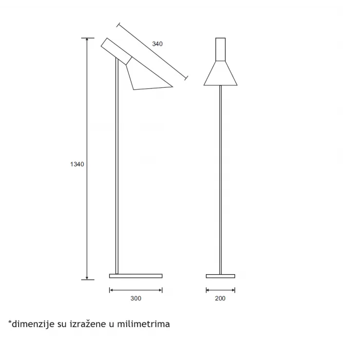 LUNA 296 PODNA LAMPA 1*E27 — slika 3