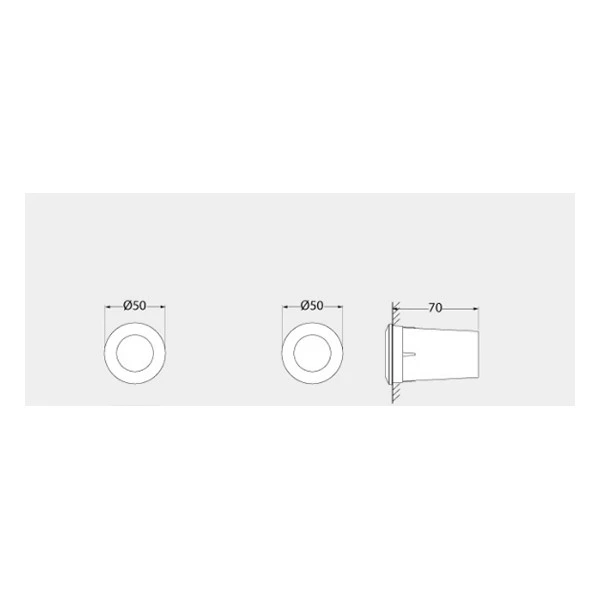 Ugradna LED lampa ALDO WH — slika 2