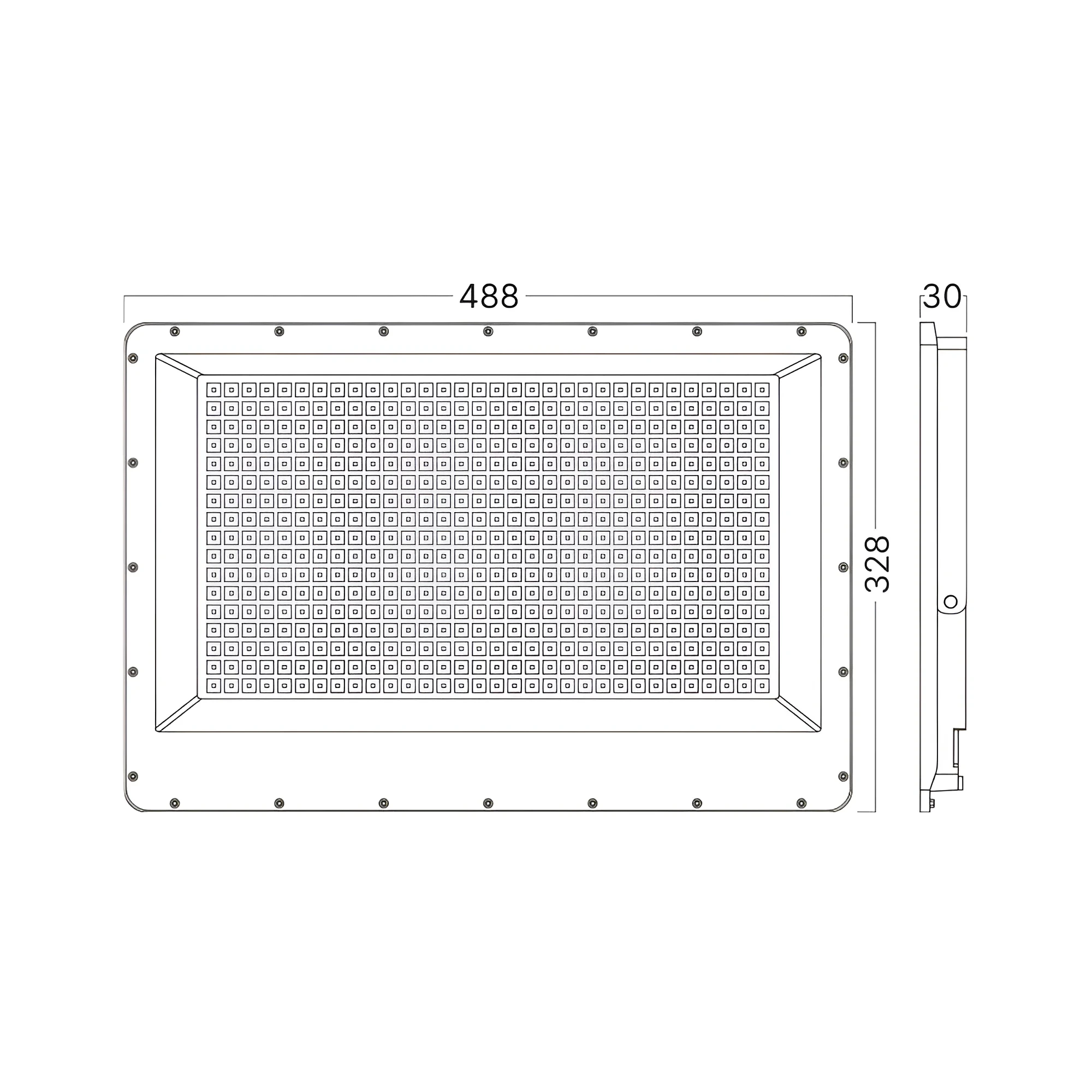 LED REFLEKTOR 400W SIVI CCT IP65 — slika 5