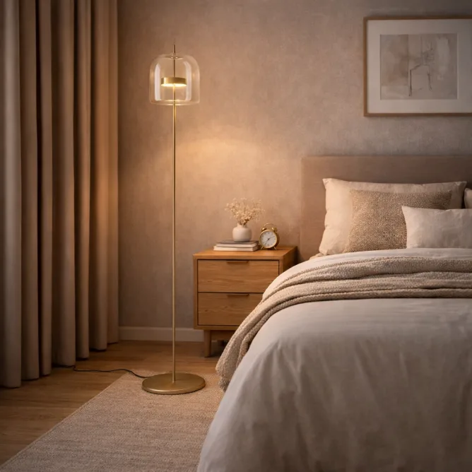 LUNA 218 PODNA LAMPA 12W 3000K MESING — slika 2