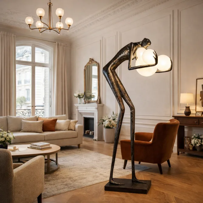 BELORE 21 PODNA LAMPA 5*E27 RUSTIK SREBRO — slika 2