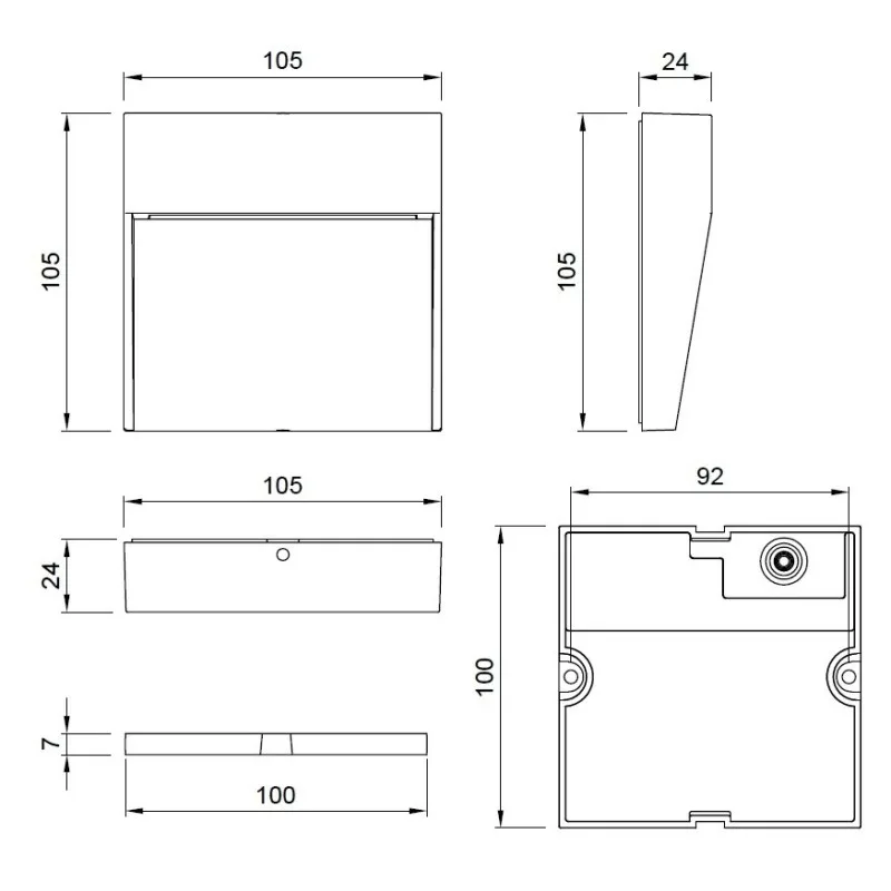 LED SVETILJKA W13523 4W CCT IP54 CRNA — slika 3