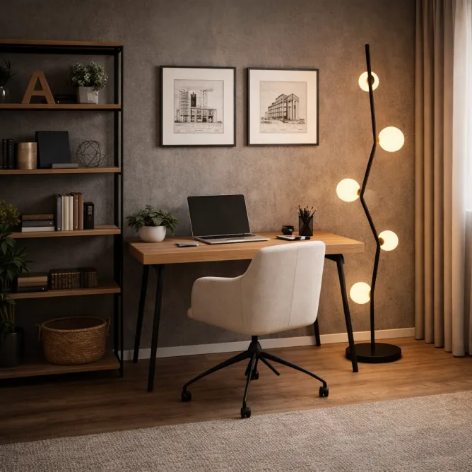 VESTA 561 PODNA LAMPA 5*G9 CRNA — slika 2